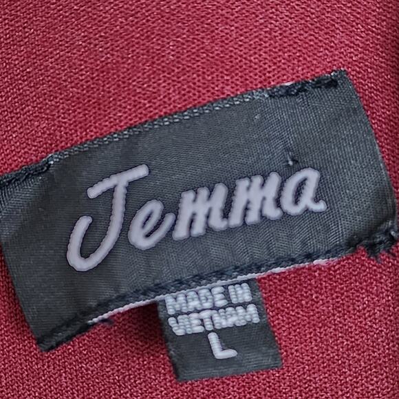 Jemma Large Burgundy High Low Dress - Picture 5 of 7